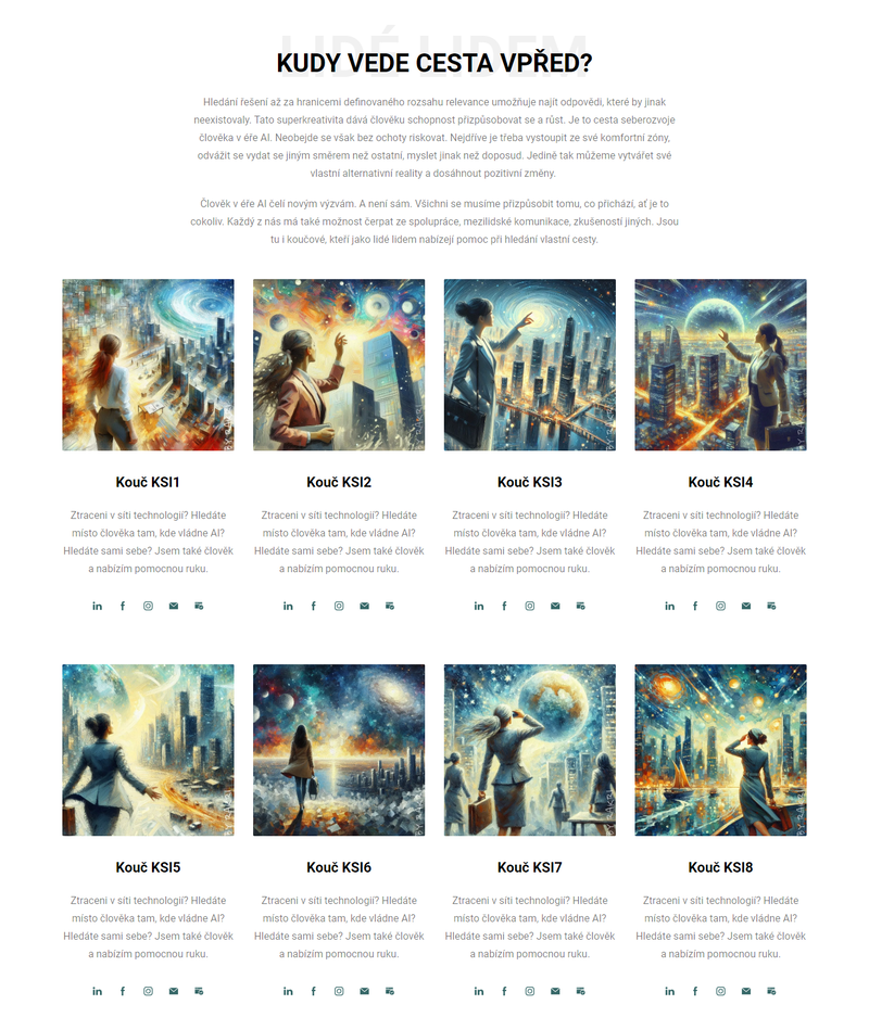 Web SUPERINTELIGENCE Webvizitky